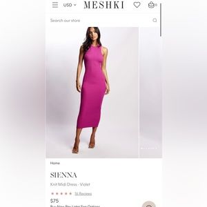 Brand new with tag, Meshki knit midi dress (small)